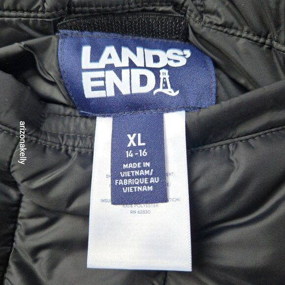 NWOT Reversible Coat--Nylon Shell, Furry Lining, Primaloft Insulation Lands' End - Picture 6 of 12
